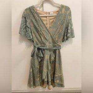 Selfie Leslie Blue Lace Dress